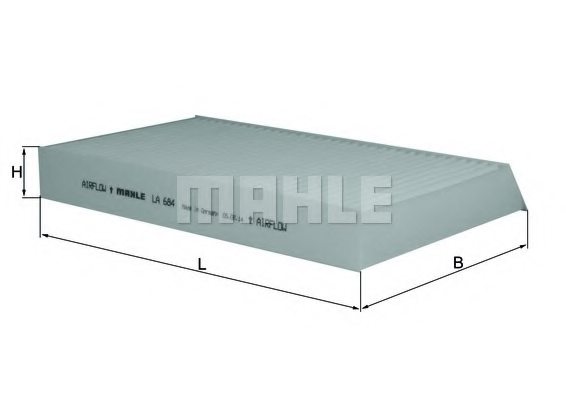MAHLE ORIGINAL LA 684 Filter, interior air